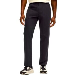 Men’s lululemon athletica Black straight leg cotton twill Jean style pants sz 38